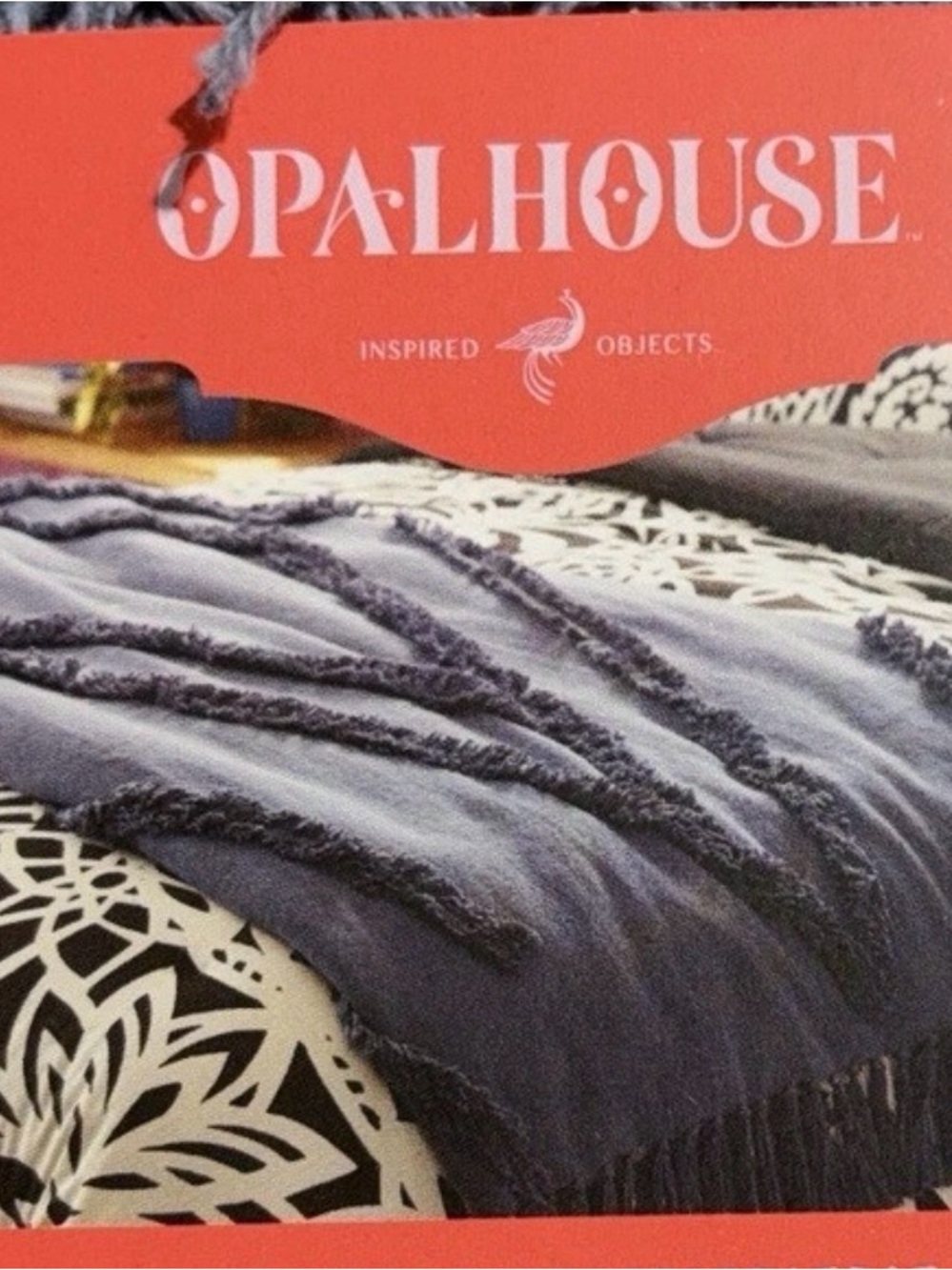 Target Opalhouse Navy Blue Textured Throw Blanket
